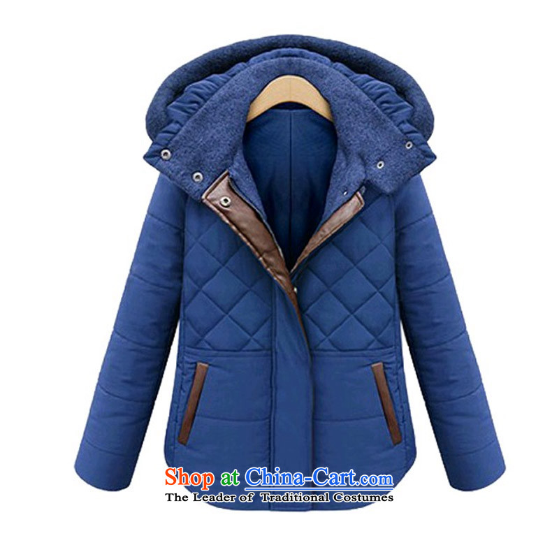 The new winter 2015 Zz&ff Western liberal large cap feather ãþòâ female cotton coat jacket female robe  2157 Blue XXL,ZZ&FF,,, shopping on the Internet