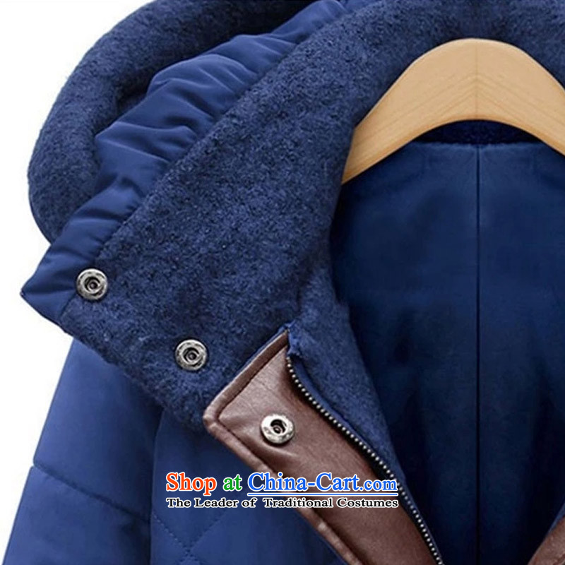 The new winter 2015 Zz&ff Western liberal large cap feather ãþòâ female cotton coat jacket female robe  2157 Blue XXL,ZZ&FF,,, shopping on the Internet