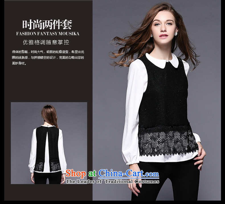 The maximum number of Europe and Connie Women 2015 Fall/Winter Collections new fat mm temperament dolls collar lace stitching two kits long-sleeved shirt female clothes y3478 picture color pictures, prices, XL brand platters! The elections are supplied in the national character of distribution, so action, buy now enjoy more preferential! As soon as possible.