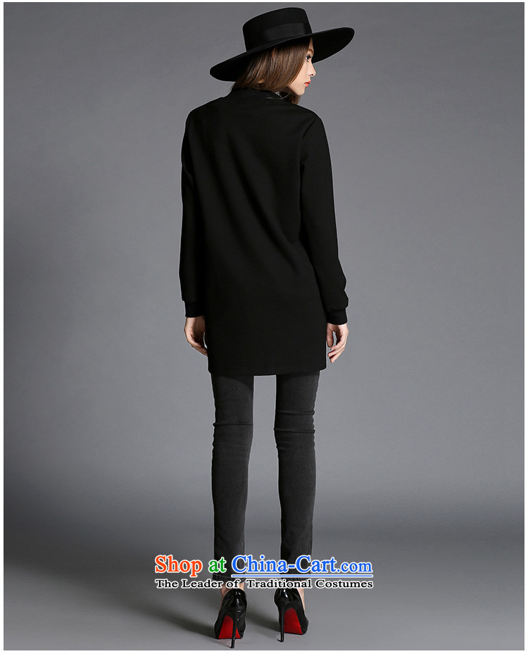 Elizabeth 2015 ultra high discipline code women for winter new baseball services and stylish mm thick cartoon decals to intensify the long jacket, black XL pictures, SN1357- price, brand platters! The elections are supplied in the national character of distribution, so action, buy now enjoy more preferential! As soon as possible.