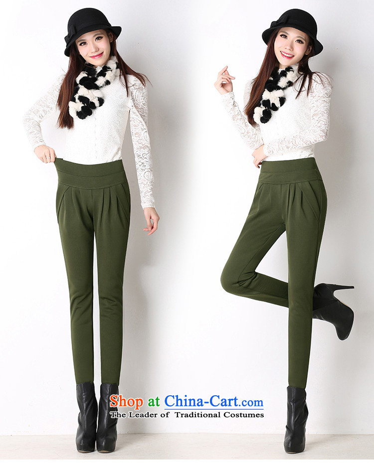 The dumping of autumn and winter 2015 Cen new stylish elegance with lint-free thick thick MM larger ladies pants trousers Harun trousers castor pant 2333# Army Green XXXXL picture, prices, brand platters! The elections are supplied in the national character of distribution, so action, buy now enjoy more preferential! As soon as possible.