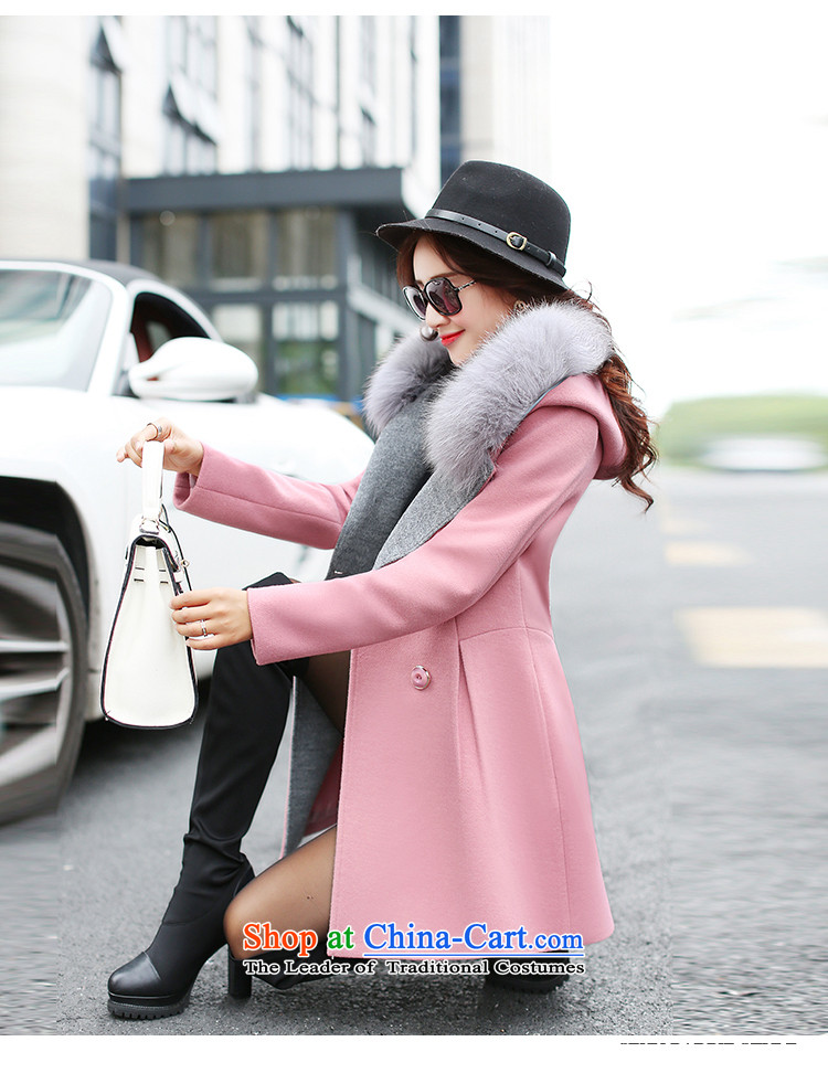 El Wire Cayman 2015 winter clothing new women's gross girls jacket? plush collar cap a wool coat FF5046 pink M picture, prices, brand platters! The elections are supplied in the national character of distribution, so action, buy now enjoy more preferential! As soon as possible.