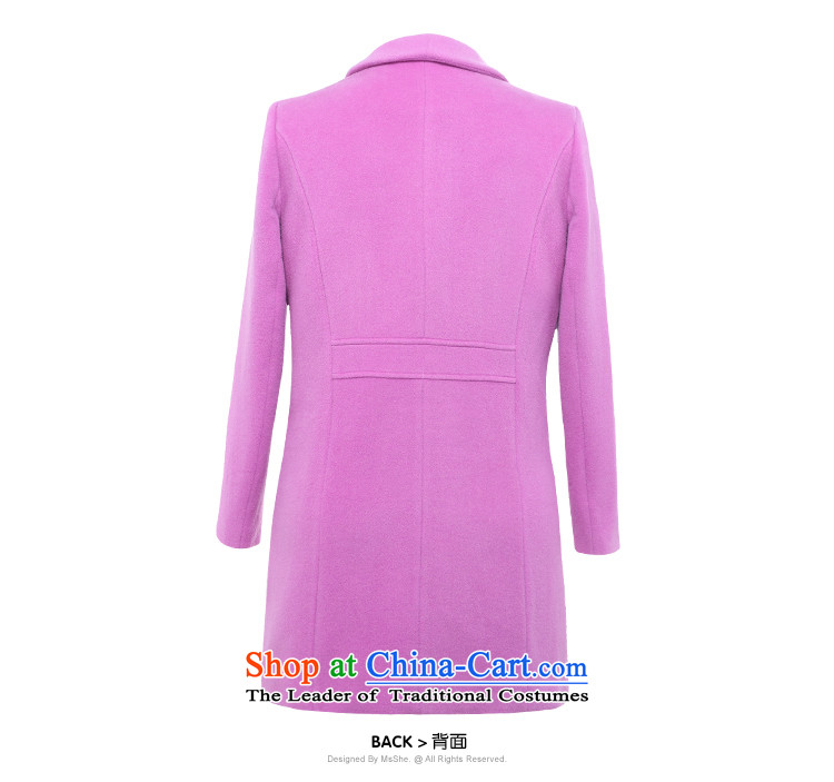 Large msshe women 2015 new winter clothing 80% wool lapel suit? 10675 jacket purple XL Photo, prices, brand platters! The elections are supplied in the national character of distribution, so action, buy now enjoy more preferential! As soon as possible.