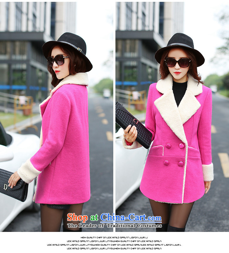 Included gross Hee-jacket coat 2015? female autumn and winter female new Lamb Wool Velvet jacket in a long version 4 capsules Korea detained butterfly lapel pink M picture, prices, brand platters! The elections are supplied in the national character of distribution, so action, buy now enjoy more preferential! As soon as possible.