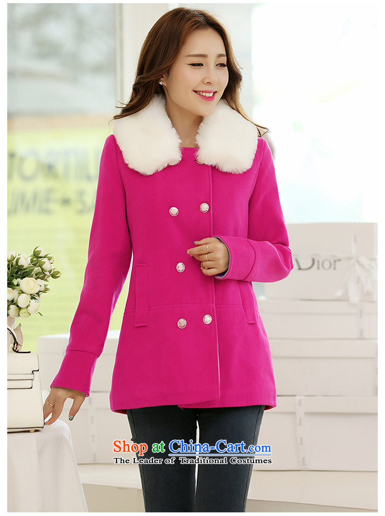 Statements were made by the Korean version of Lau gross for a wool coat double-girl in the red jacket SA M picture, prices, brand platters! The elections are supplied in the national character of distribution, so action, buy now enjoy more preferential! As soon as possible.