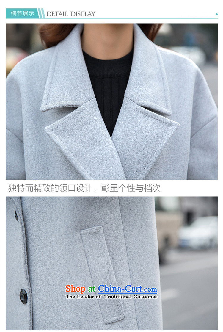 In accordance with the 2015 days Ji-mi autumn and winter coats relaxd the western? unit in long Korean cocoon-thick wool coat 835 female gray? L picture, prices, brand platters! The elections are supplied in the national character of distribution, so action, buy now enjoy more preferential! As soon as possible.