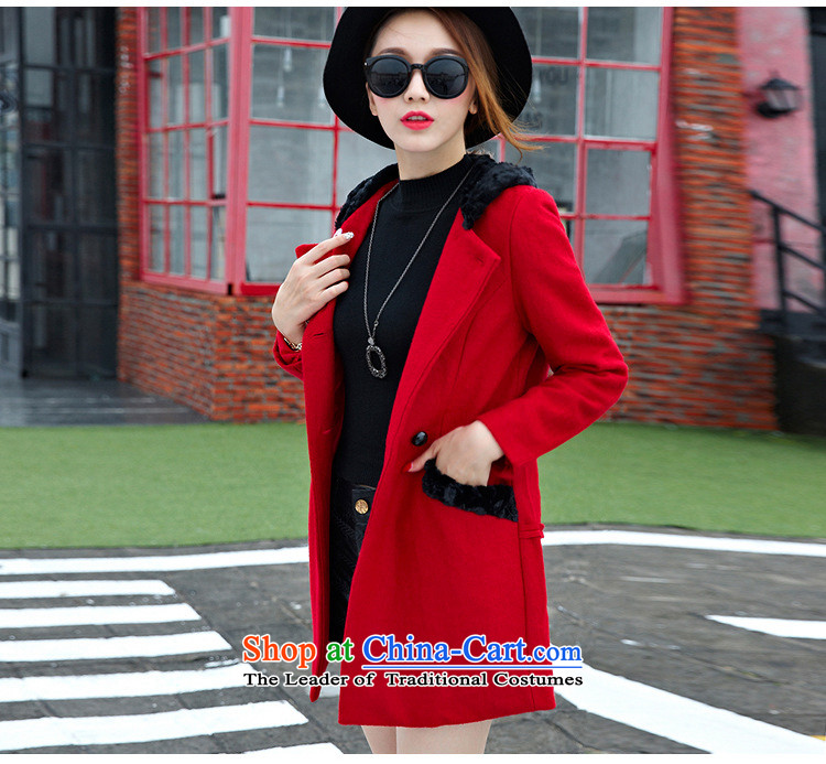 Morning to 2015 autumn and winter large female new Korean Sau San video thin double-warm jacket? gross rabbit hair with Cap Color Plane Collision stitching a wool coat blue 3XL recommendations seriously pictures, prices of 140-150, brand platters! The elections are supplied in the national character of distribution, so action, buy now enjoy more preferential! As soon as possible.