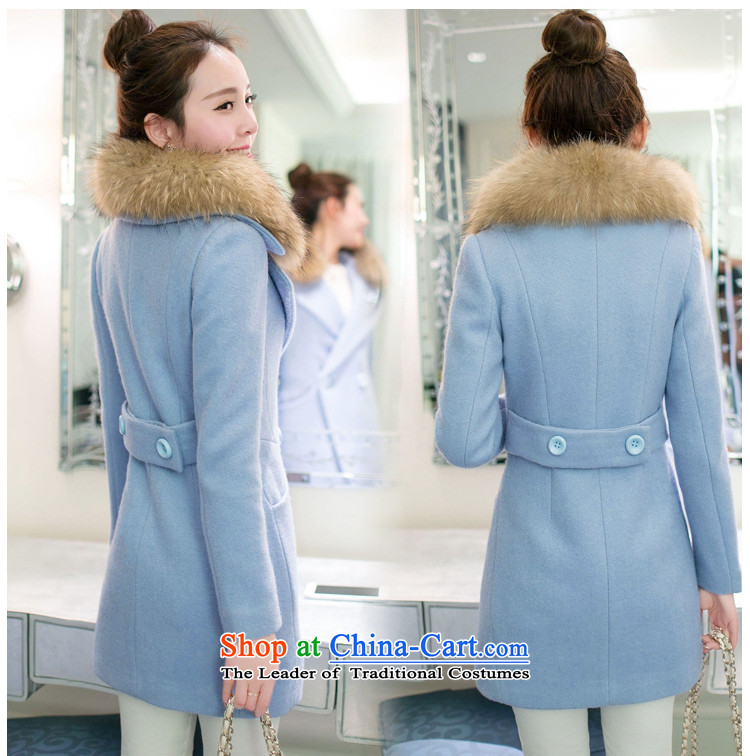 Statements were made by Lau autumn and winter in New Thick Long Sau San Mao a wool coat SA light blue M picture, prices, brand platters! The elections are supplied in the national character of distribution, so action, buy now enjoy more preferential! As soon as possible.