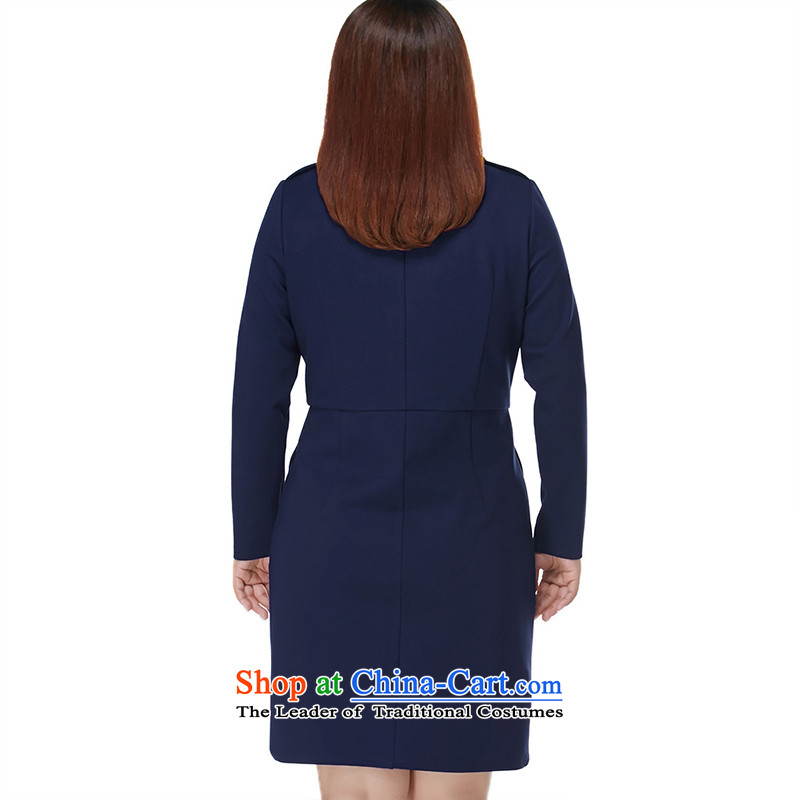 Large msshe women 2015 new winter clothing thick sister lapel Career Dress pre-sale 10782 blue 2XL- pre-sale on 10 December, the arrival of Susan Carroll, poetry Yee (MSSHE),,, shopping on the Internet