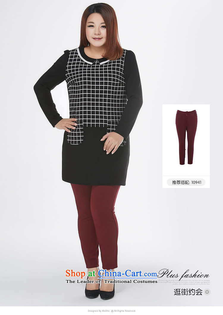 Msshe xl women 2015 new winter clothing thick MM Color Plane Collision dolls collar plaid spell a series of dresses pre-sale 10703 checkered 3XL- pre-sale to the picture of 12.10, prices, brand platters! The elections are supplied in the national character of distribution, so action, buy now enjoy more preferential! As soon as possible.