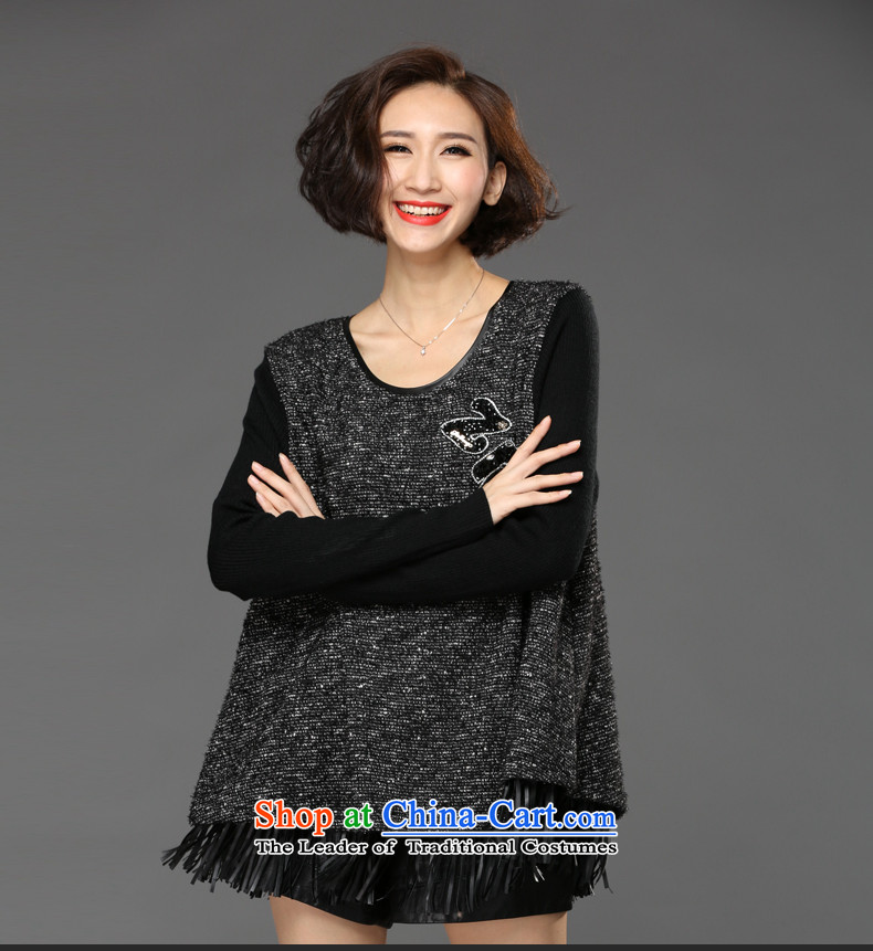 The spring and summer of 2015 mm thick new larger women under the Video thin round-neck collar dresses black (pre-sale 7 day shipping) 4XL Photo, prices, brand platters! The elections are supplied in the national character of distribution, so action, buy now enjoy more preferential! As soon as possible.