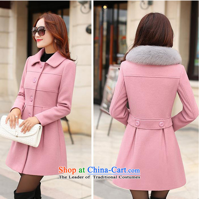 Yuk-yu Heung 2015 autumn and winter coats new? female Sau San Mao? female Sleek and versatile coats larger gross? jacket pink XL, Yuk-yu-hyang (YURUXIANG) , , , shopping on the Internet