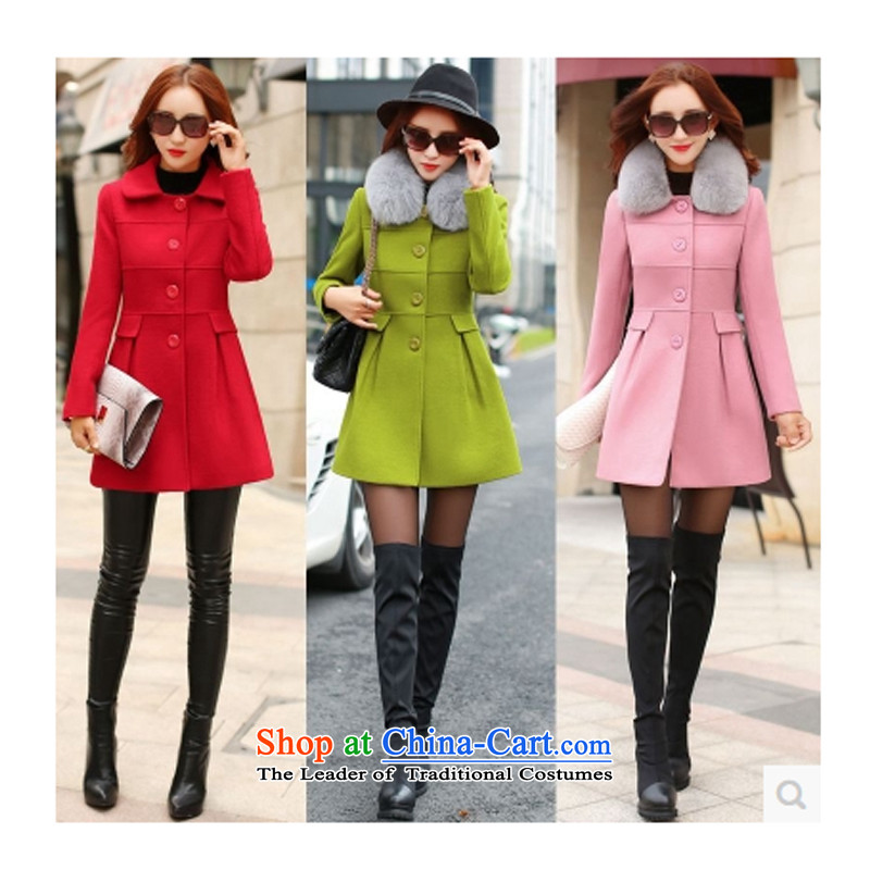 Yuk-yu Heung 2015 autumn and winter coats new? female Sau San Mao? female Sleek and versatile coats larger gross? jacket pink XL, Yuk-yu-hyang (YURUXIANG) , , , shopping on the Internet