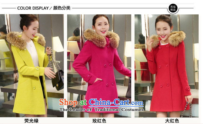 The Multimedia Room winter skirt the new Korean version of large numbers of ladies in gross? jacket long hair collar cap Sau San a wool coat 6,625 red S picture, prices, brand platters! The elections are supplied in the national character of distribution, so action, buy now enjoy more preferential! As soon as possible.