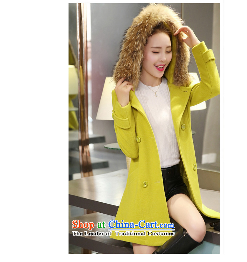 The Multimedia Room winter skirt the new Korean version of large numbers of ladies in gross? jacket long hair collar cap Sau San a wool coat 6,625 red S picture, prices, brand platters! The elections are supplied in the national character of distribution, so action, buy now enjoy more preferential! As soon as possible.