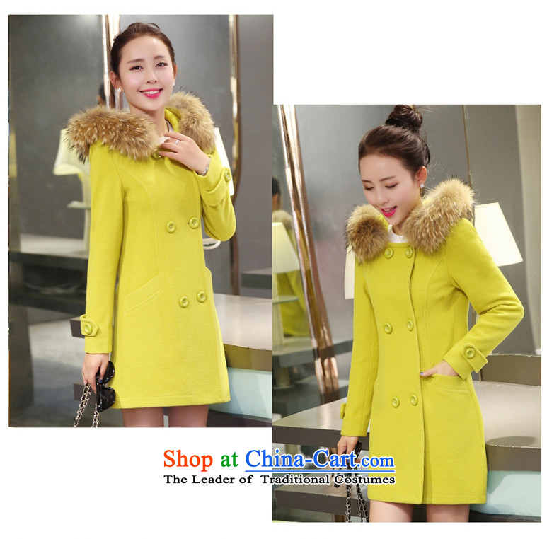 The Multimedia Room winter skirt the new Korean version of large numbers of ladies in gross? jacket long hair collar cap Sau San a wool coat 6,625 red S picture, prices, brand platters! The elections are supplied in the national character of distribution, so action, buy now enjoy more preferential! As soon as possible.