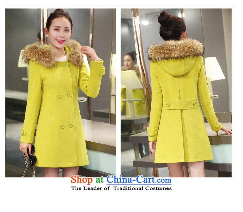 The Multimedia Room winter skirt the new Korean version of large numbers of ladies in gross? jacket long hair collar cap Sau San a wool coat 6,625 red S picture, prices, brand platters! The elections are supplied in the national character of distribution, so action, buy now enjoy more preferential! As soon as possible.