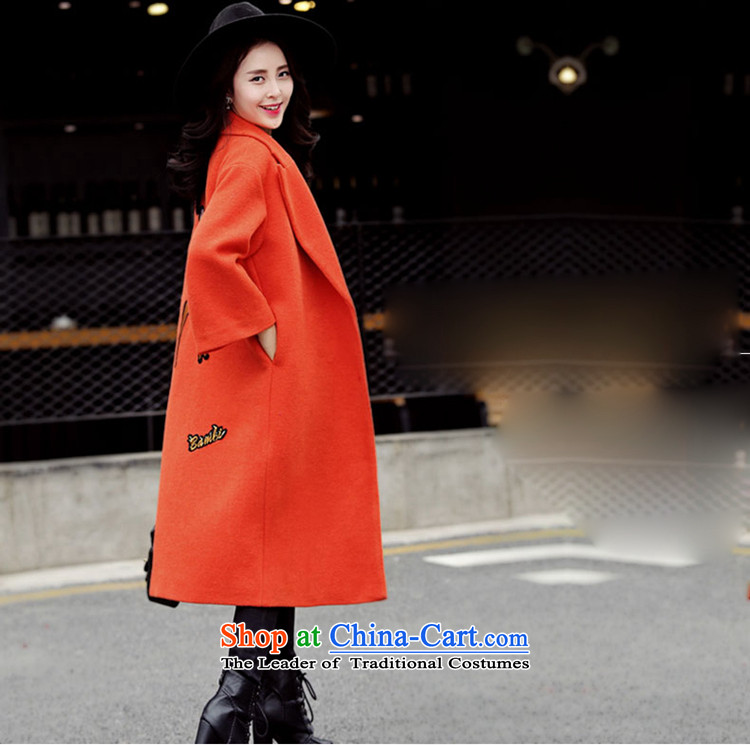 Sin has 2015 winter clothing new Korean citizenry video thin stylish medium to long term, Solid Color Gross Orange Female coats? thick warm   S picture, prices, brand platters! The elections are supplied in the national character of distribution, so action, buy now enjoy more preferential! As soon as possible.