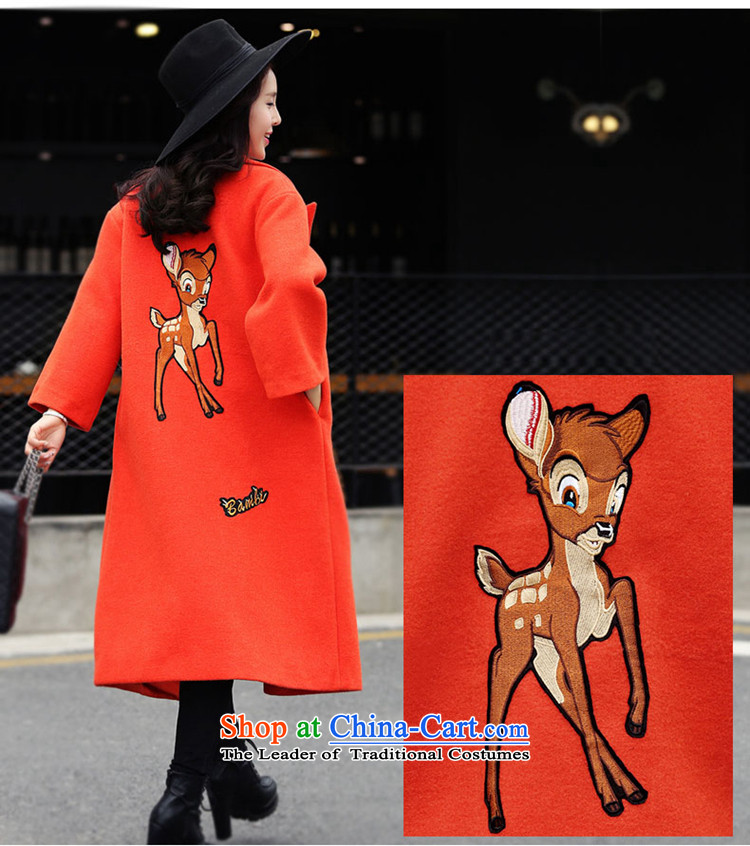 Sin has 2015 winter clothing new Korean citizenry video thin stylish medium to long term, Solid Color Gross Orange Female coats? thick warm   S picture, prices, brand platters! The elections are supplied in the national character of distribution, so action, buy now enjoy more preferential! As soon as possible.