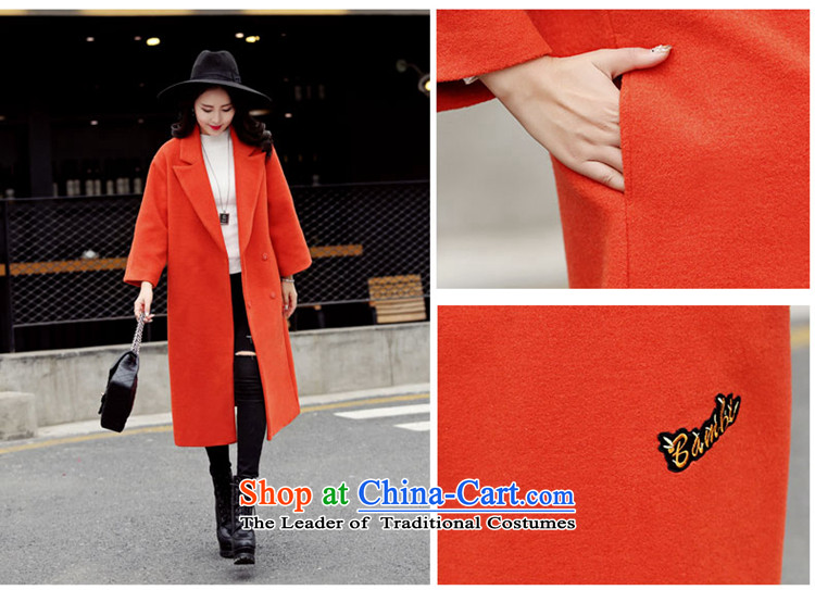 Sin has 2015 winter clothing new Korean citizenry video thin stylish medium to long term, Solid Color Gross Orange Female coats? thick warm   S picture, prices, brand platters! The elections are supplied in the national character of distribution, so action, buy now enjoy more preferential! As soon as possible.