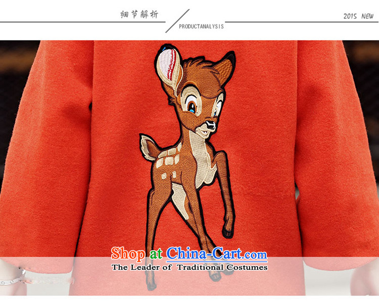 Sin has 2015 winter clothing new Korean citizenry video thin stylish medium to long term, Solid Color Gross Orange Female coats? thick warm   S picture, prices, brand platters! The elections are supplied in the national character of distribution, so action, buy now enjoy more preferential! As soon as possible.