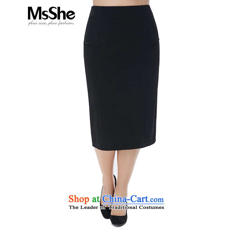 Large msshe women 2015 new winter clothing thick sister knitting dress in Brazil under Package black T4