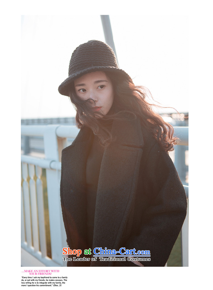 Athena Chu Poetry, 2015 autumn and winter new leisure Wild hair stylish girl loose coat? long coats of female Korean? 0702 Black L picture, prices, brand platters! The elections are supplied in the national character of distribution, so action, buy now enjoy more preferential! As soon as possible.