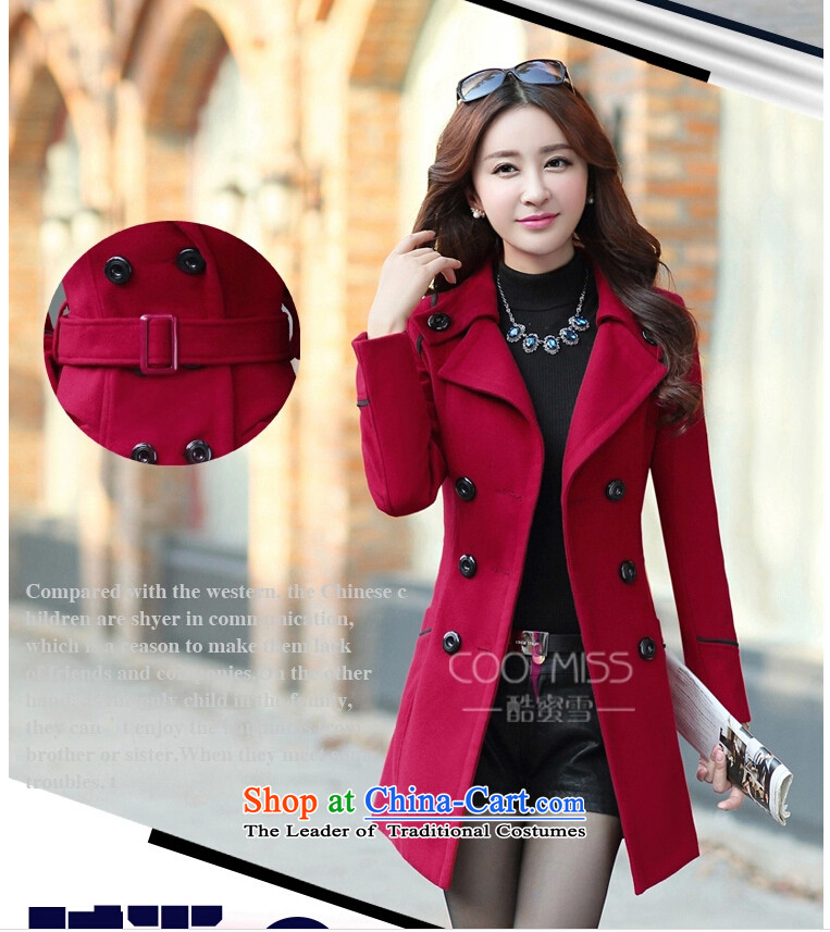 Yuk-yu Heung 2015 autumn and winter new Korean Sau San thick hair? Long butted larger gross coats cashmere sweater? wine red XL Photo, prices, brand platters! The elections are supplied in the national character of distribution, so action, buy now enjoy more preferential! As soon as possible.