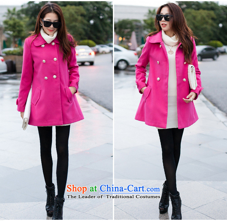 Morning to 2015 autumn and winter large new women's double-Twine Bow Knot coats gross? pure color is simple and stylish cashmere overcoats 3XL turmeric yellow jacket recommendations 155-165 catty picture, prices, brand platters! The elections are supplied in the national character of distribution, so action, buy now enjoy more preferential! As soon as possible.