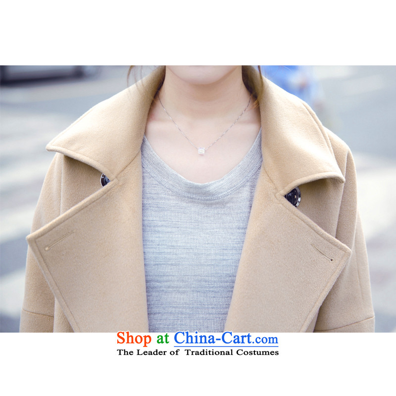 Chaplain for the autumn and winter 2015 once again for women in the new long Korean relaxd temperament wild Stylish coat and colors so gross , L/ re-shopping on the Internet has been pressed.
