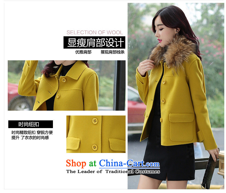 Yi code 12.01 2015 Fall/Winter Collections for women won the new version with collar double-side wool Sau San Mao jacket female short of what a wool coat jacket with white-collar XL Photo, prices, brand platters! The elections are supplied in the national character of distribution, so action, buy now enjoy more preferential! As soon as possible.