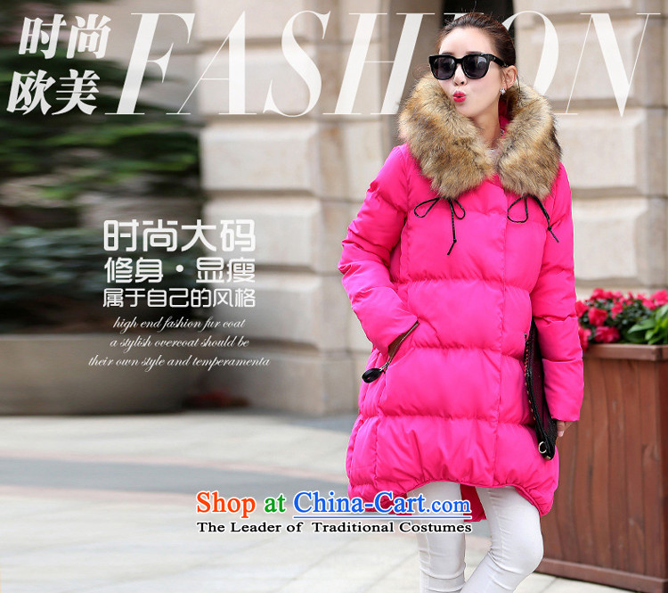 Large txin female Korean version of winter clothing thick cotton clothing sister women in mm thick long to increase cotton coat cap Thick pink coat 8244 robe XXXL 145-165 catty picture, prices, brand platters! The elections are supplied in the national character of distribution, so action, buy now enjoy more preferential! As soon as possible.
