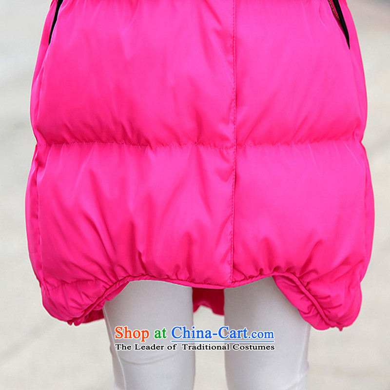 Large txin female Korean version of winter clothing thick cotton clothing sister women in mm thick long to increase cotton coat cap Thick pink coat 8244 robe XXXL 145-165 catty ,txin,,, shopping on the Internet