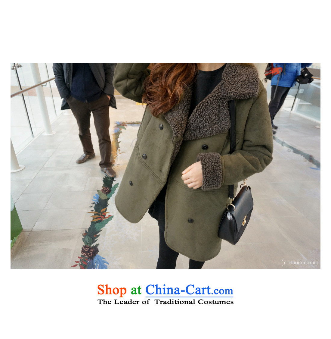 Charlene Choi Rock 2015 winter one thick lapel fur lamb in gross long suede cotton jacket coat female MN077 gross? Army green L picture, prices, brand platters! The elections are supplied in the national character of distribution, so action, buy now enjoy more preferential! As soon as possible.
