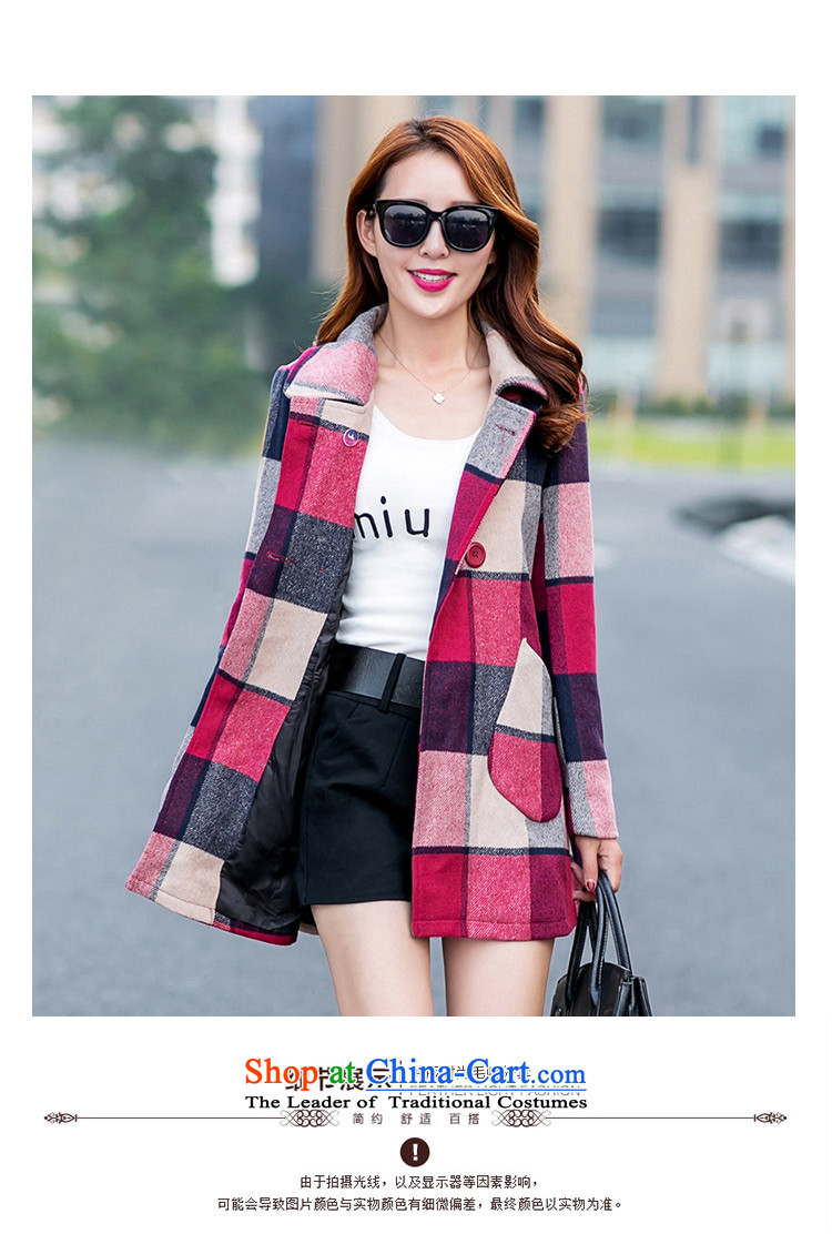 In 2015, at the autumn and winter new Korean double-checked in gross? jacket long a wool coat picture color picture XL SA, prices, brand platters! The elections are supplied in the national character of distribution, so action, buy now enjoy more preferential! As soon as possible.