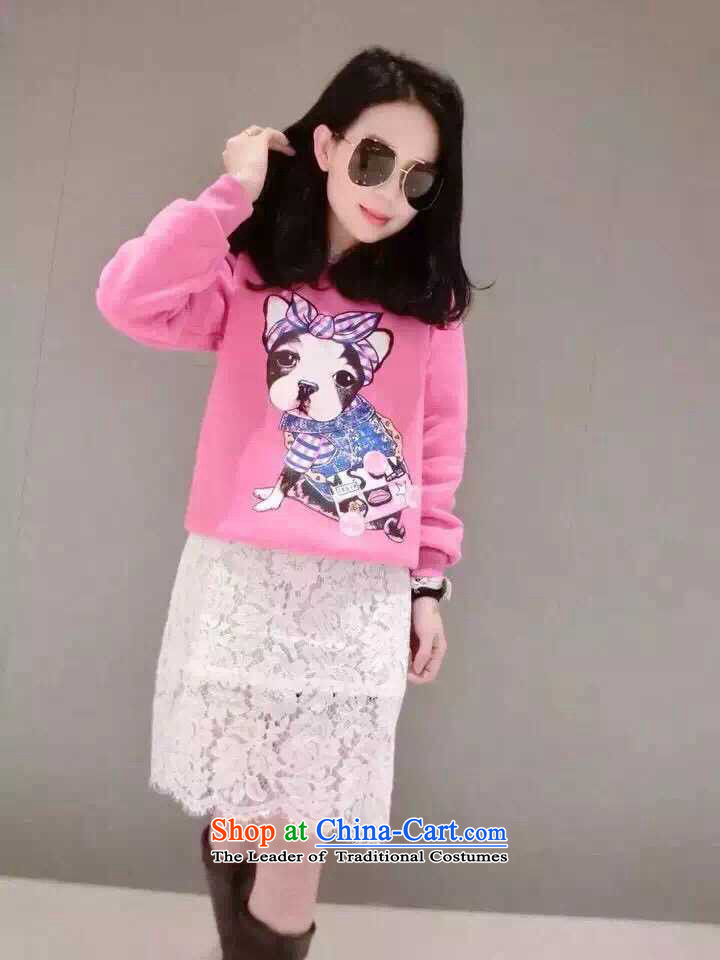 Card Yin autumn and winter 2015 fat mm ultra-large female new thickened the lint-free cartoon picture hedge sweater jacket relaxd 200 catties pink 5XL 5255 T-shirt picture, prices, brand platters! The elections are supplied in the national character of distribution, so action, buy now enjoy more preferential! As soon as possible.
