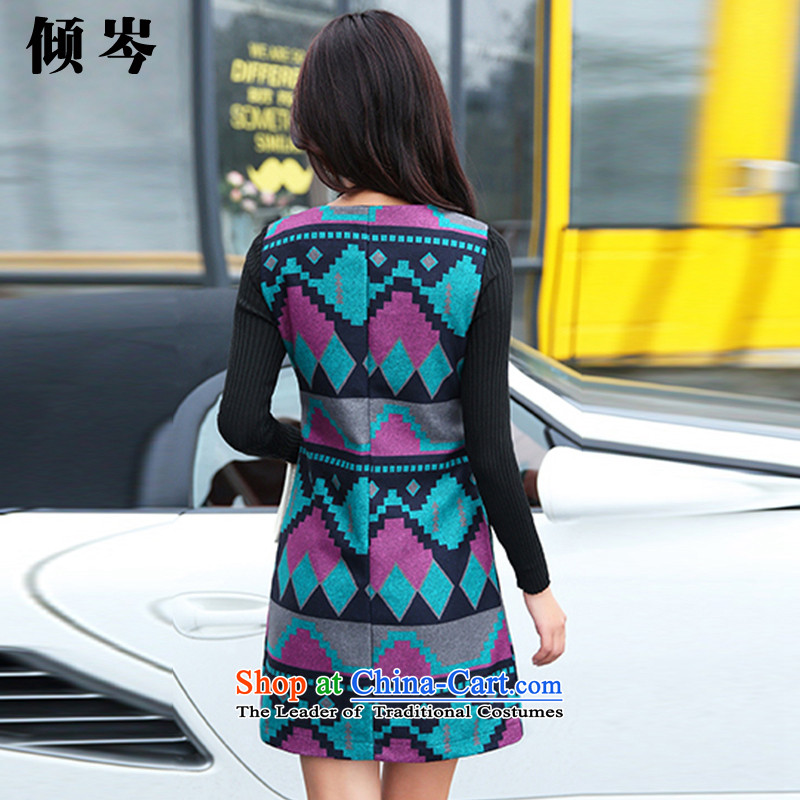 The dumping by 2015 Winter New Cen Couture fashion sense of thick MM XL PU stitching?   forming the gross long-sleeved dresses 6668# Black M dumping Cen (QINGCEN) , , , shopping on the Internet