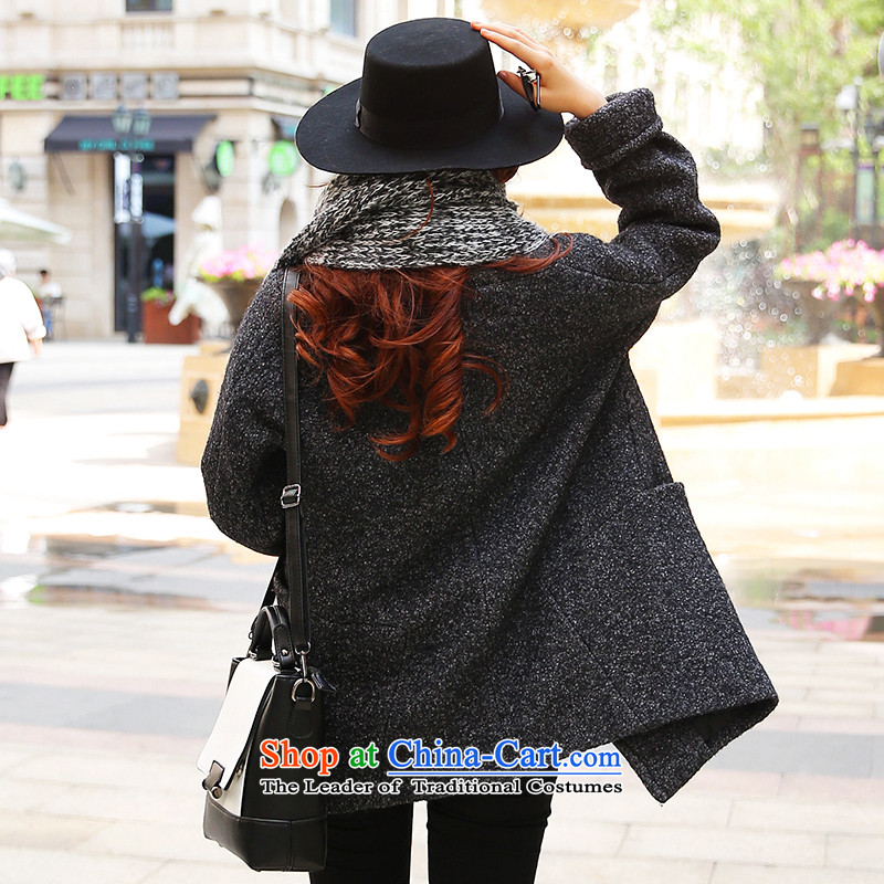 Park woke up to 2015 winter new Korean straight for long-sleeved winter will suit coats jacket , dark gray awakening Paradise Shopping on the Internet has been pressed.
