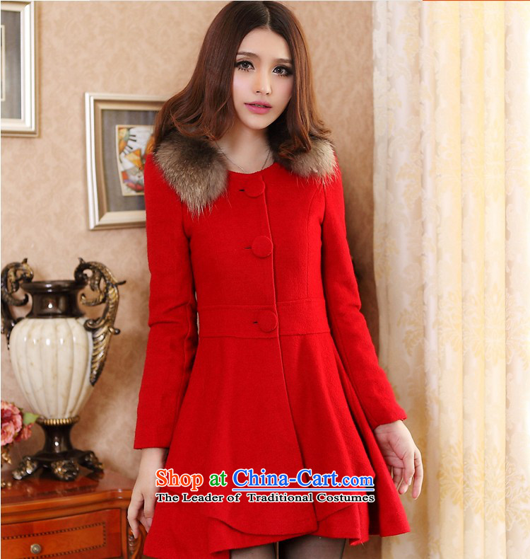 Send Mia 2015 Fall/Winter Collections new Korean female decorated in the body of this wind jacket wool a wool coat jacket female red L picture, prices, brand platters! The elections are supplied in the national character of distribution, so action, buy now enjoy more preferential! As soon as possible.