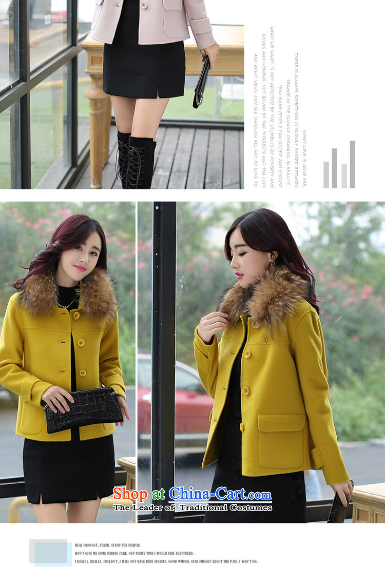 All Daphne 2015 Fall/Winter Collections new Korean women's gross so Sau San Jacket coat shirt short of the amount for a wool coat D. Yellow L picture, prices, brand platters! The elections are supplied in the national character of distribution, so action, buy now enjoy more preferential! As soon as possible.