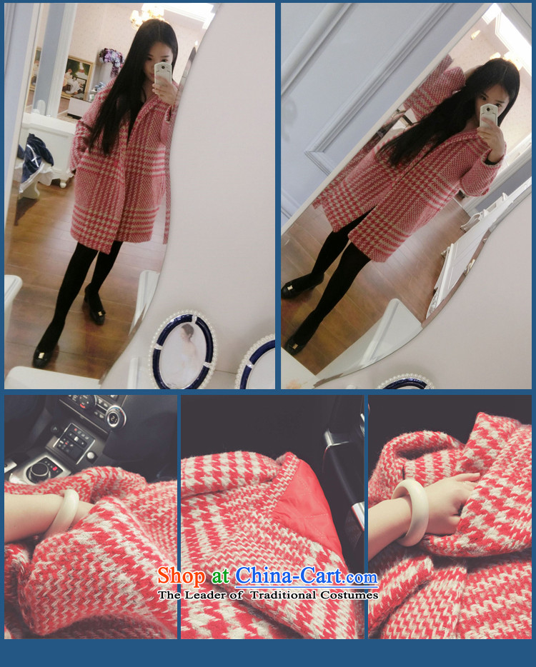 (d) Gross Sharma, Ms. jacket? 2015 winter clothing new Korean female loose video thin a wool coat in long-thick wool can cocoon jacket Ruby Red M picture, prices, brand platters! The elections are supplied in the national character of distribution, so action, buy now enjoy more preferential! As soon as possible.