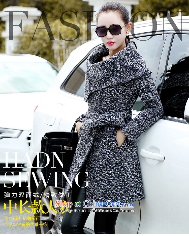 All Daphne 2015 Fall/Winter Collections Of new women's female square Sau San Mao jacket coat fall? New temperament windbreaker aristocratic light gray XL Photo, prices, brand platters! The elections are supplied in the national character of distribution, so action, buy now enjoy more preferential! As soon as possible.