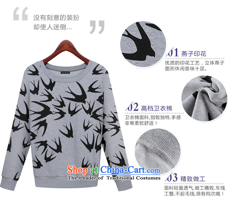 2015 Autumn and winter Zz&ff new liberal large long-sleeved Pullover sweater female  skt gray XXL picture, prices, brand platters! The elections are supplied in the national character of distribution, so action, buy now enjoy more preferential! As soon as possible.