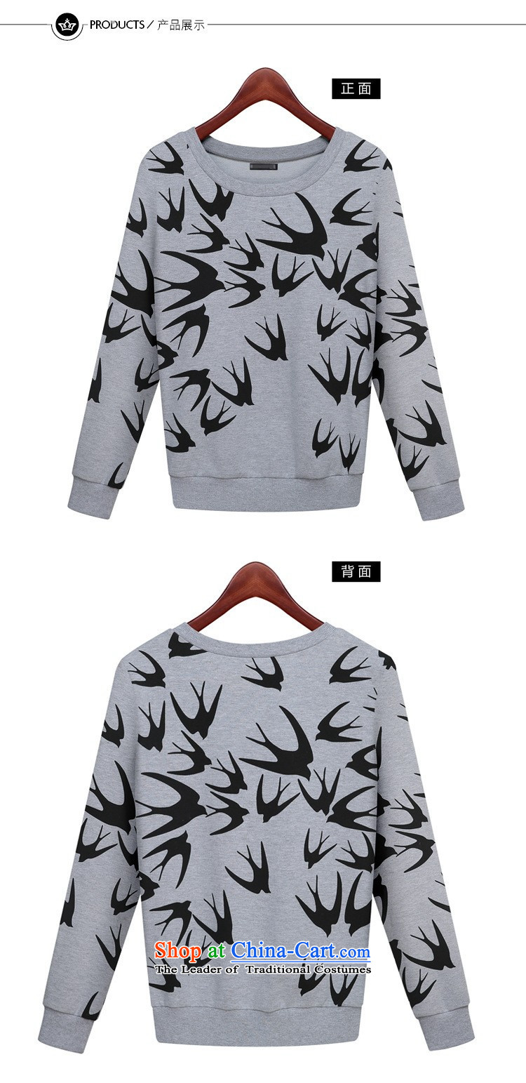 2015 Autumn and winter Zz&ff new liberal large long-sleeved Pullover sweater female  skt gray XXL picture, prices, brand platters! The elections are supplied in the national character of distribution, so action, buy now enjoy more preferential! As soon as possible.