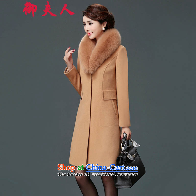 Mrs. Mercy gross? 2015 winter coats of female new gross collar cashmere overcoat fox girl in the long hair of Sau San? jacket and Mrs. Mercy XXL, color , , , shopping on the Internet