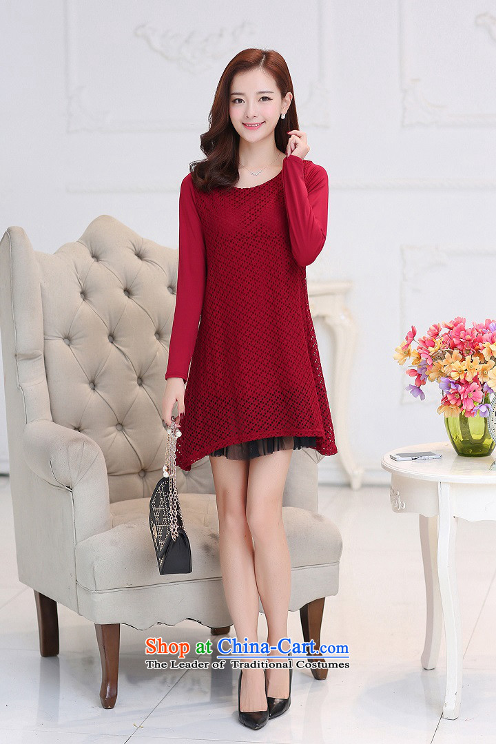Rewards of the sphenoid 2015 autumn and winter new larger female thick MM loose to lace dresses 6182 female black 2XL Photo, prices, brand platters! The elections are supplied in the national character of distribution, so action, buy now enjoy more preferential! As soon as possible.