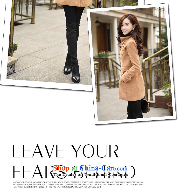 8Pak 2015 autumn and winter new Korean wool coat with cashmere?? The children who are in the women's long hair and color jacket? XL Photo, prices, brand platters! The elections are supplied in the national character of distribution, so action, buy now enjoy more preferential! As soon as possible.
