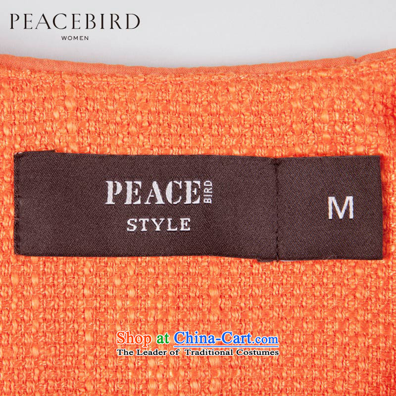 Women Peacebird 2015 winter clothing new products (CIS) Lok shoulder coats A1AA44110 orange S PEACEBIRD shopping on the Internet has been pressed.