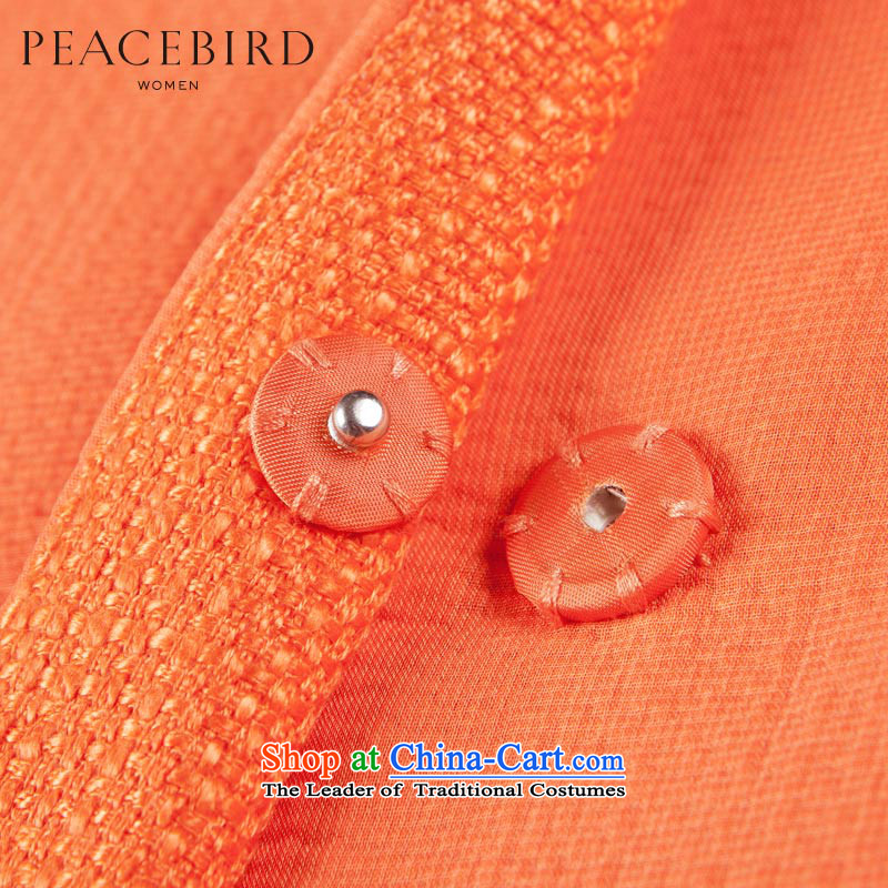 Women Peacebird 2015 winter clothing new products (CIS) Lok shoulder coats A1AA44110 orange S PEACEBIRD shopping on the Internet has been pressed.