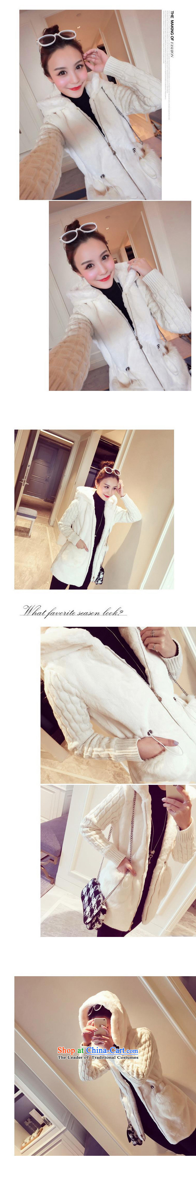 Women 2015 autumn and winter mirror new stylish classic knitting stitching plush thick cap jacket #G8894 white S picture, prices, brand platters! The elections are supplied in the national character of distribution, so action, buy now enjoy more preferential! As soon as possible.
